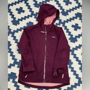 Patagonia Cloud Ridge Jacket Maroon Pink Medium Waterproof Packable